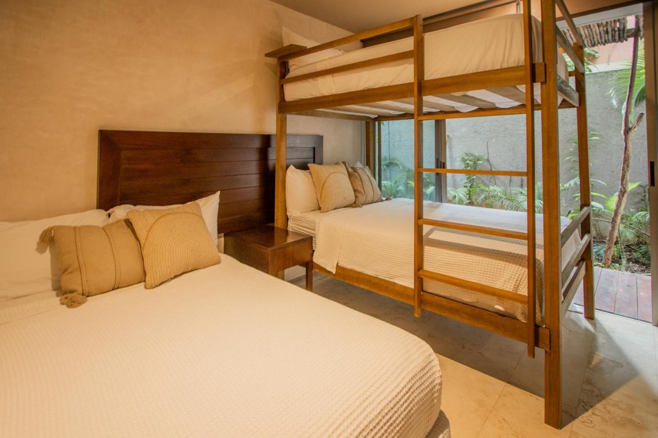 Ideal 4 Groups Aldeazama 2Br 10Pax Apt Papaya Playa Tulum Exterior photo